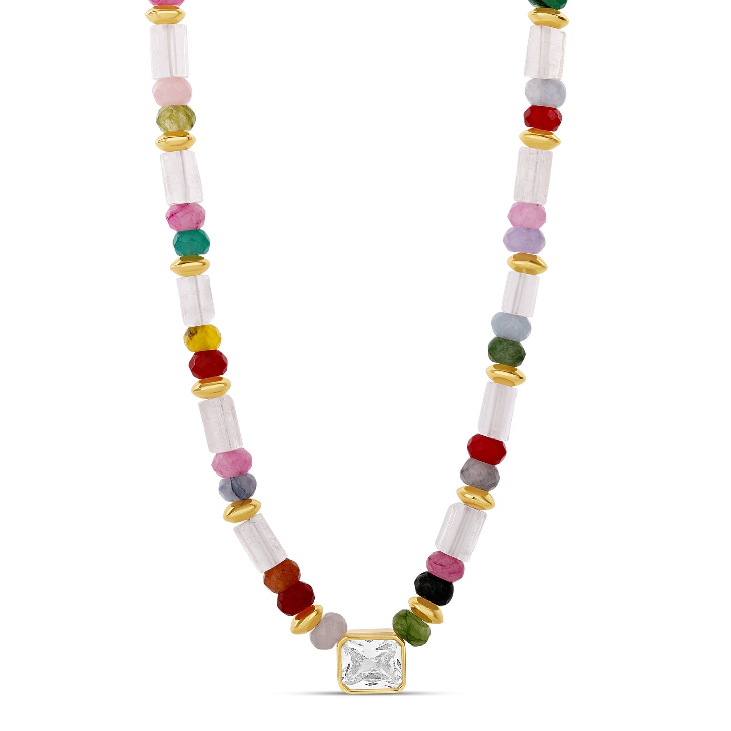 Confetti Gem Stone Necklace