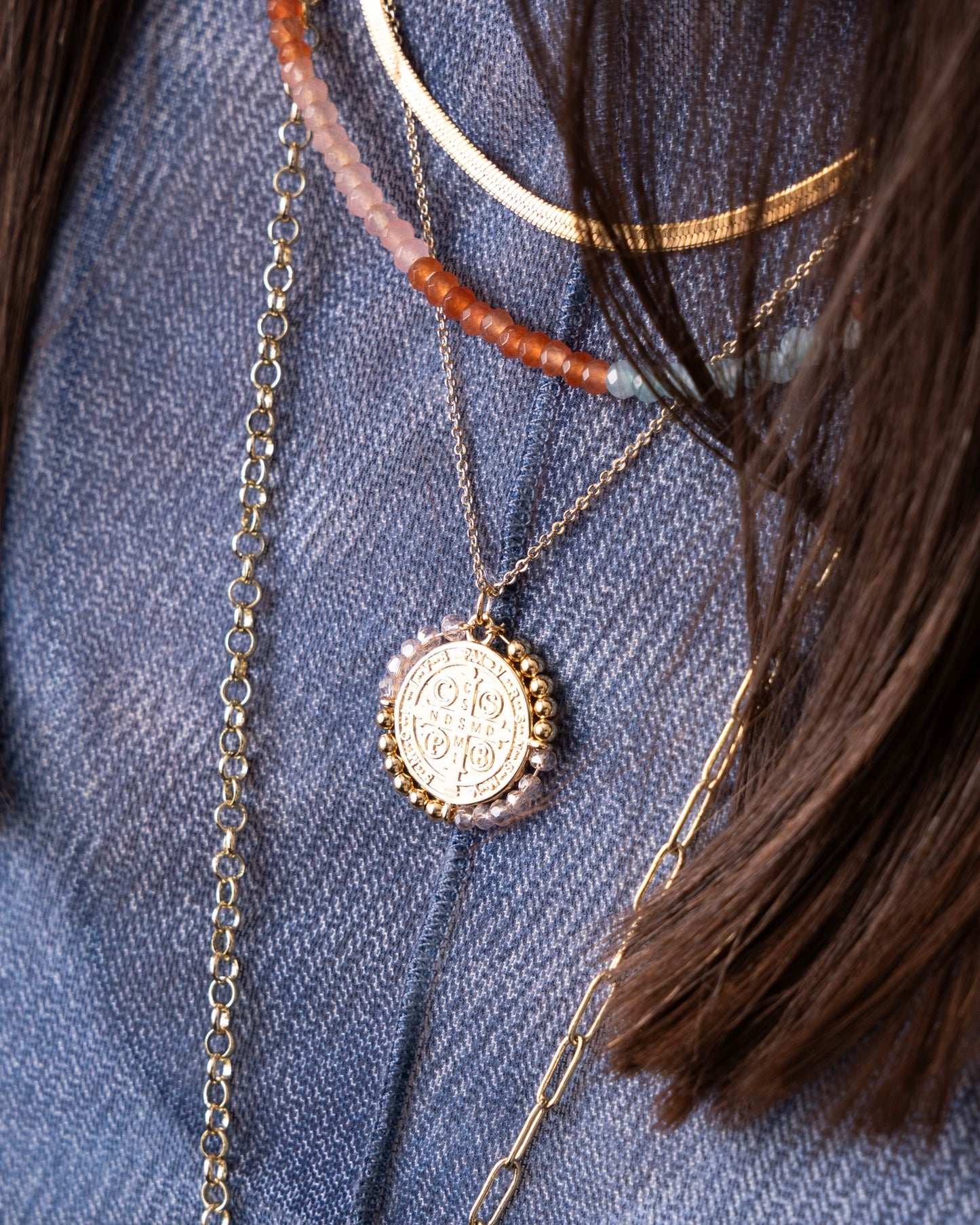 San Benito Coin & Beads Necklace