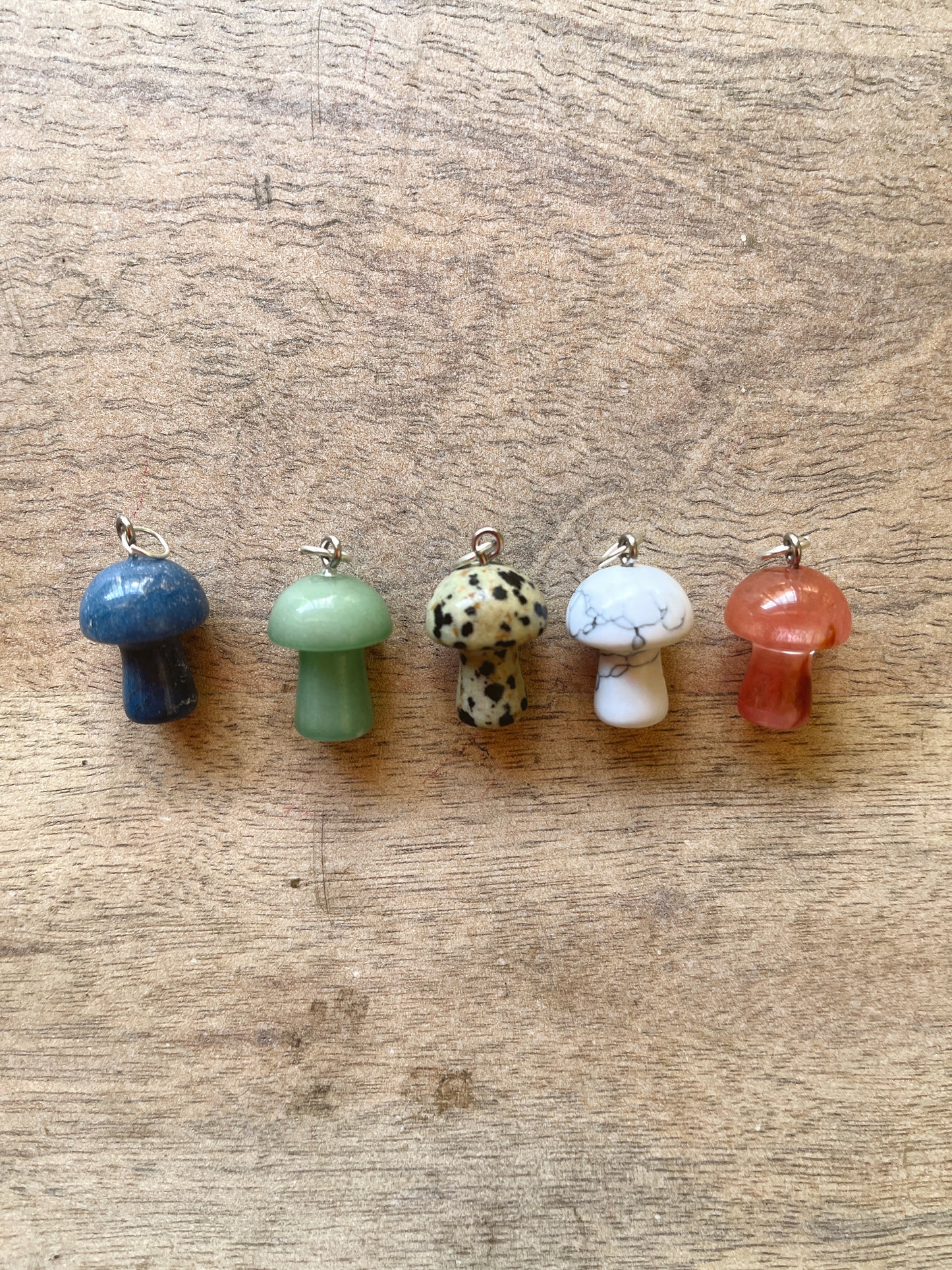 Gemstone Mushroom Charm