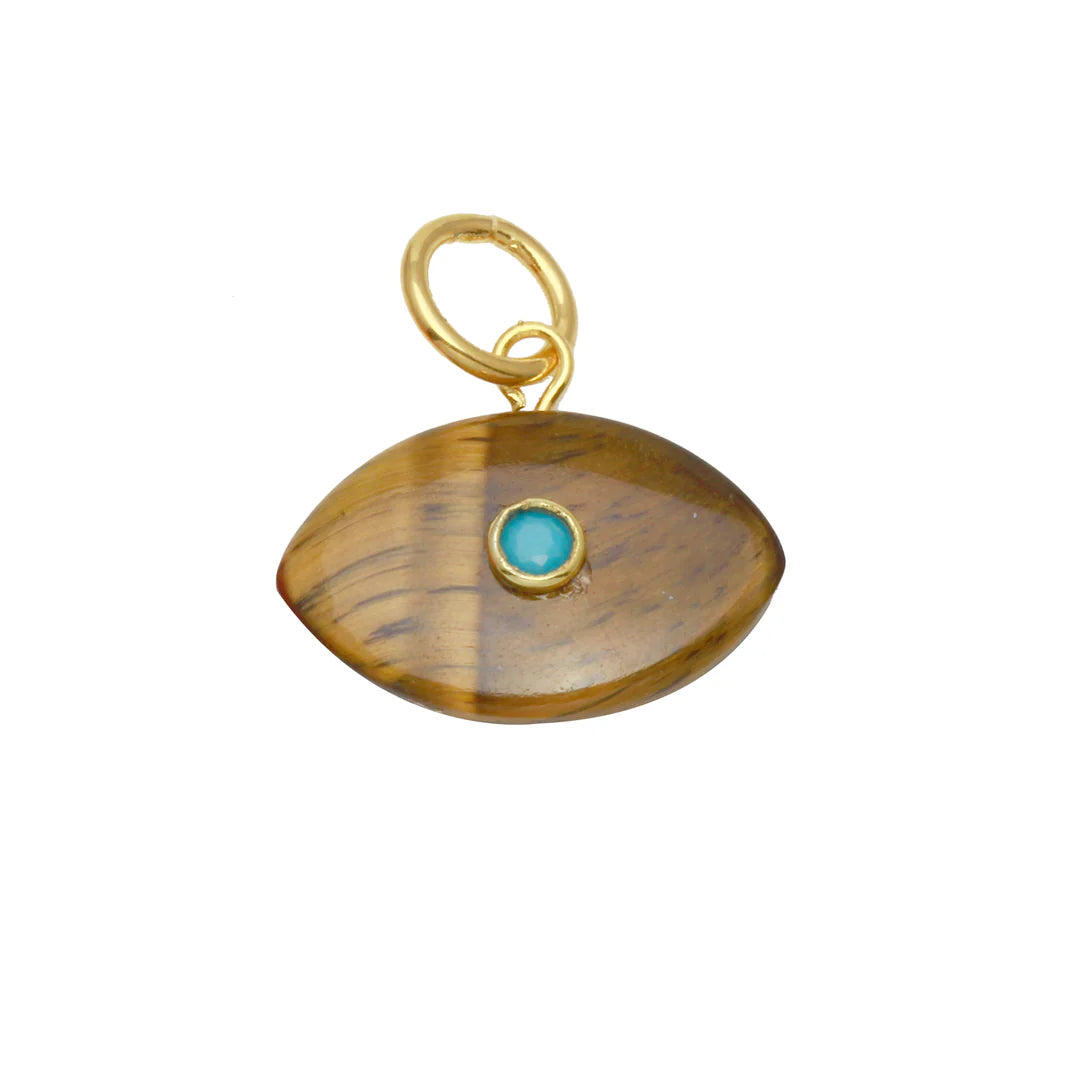 Evil Eye Stone Charm