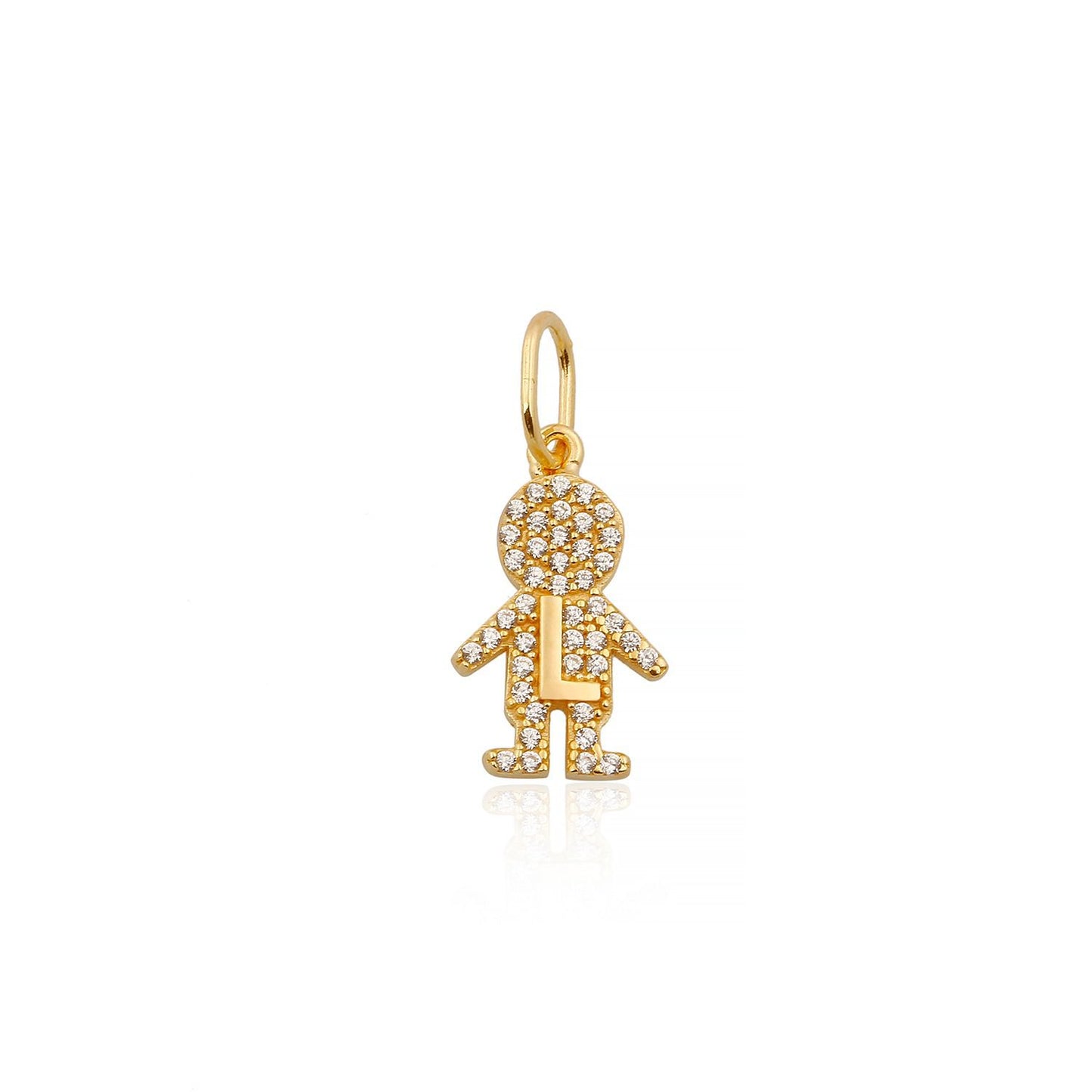 Girl & Boy Initial Necklace