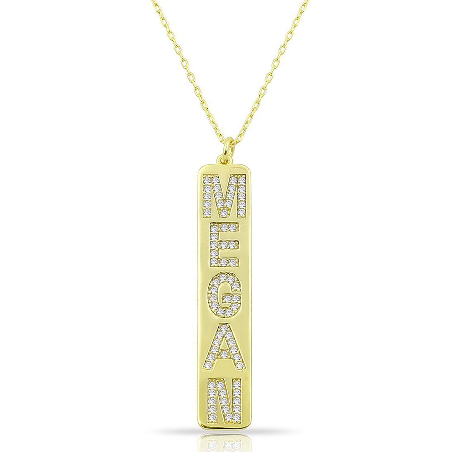 Bar Pendant Name Necklace