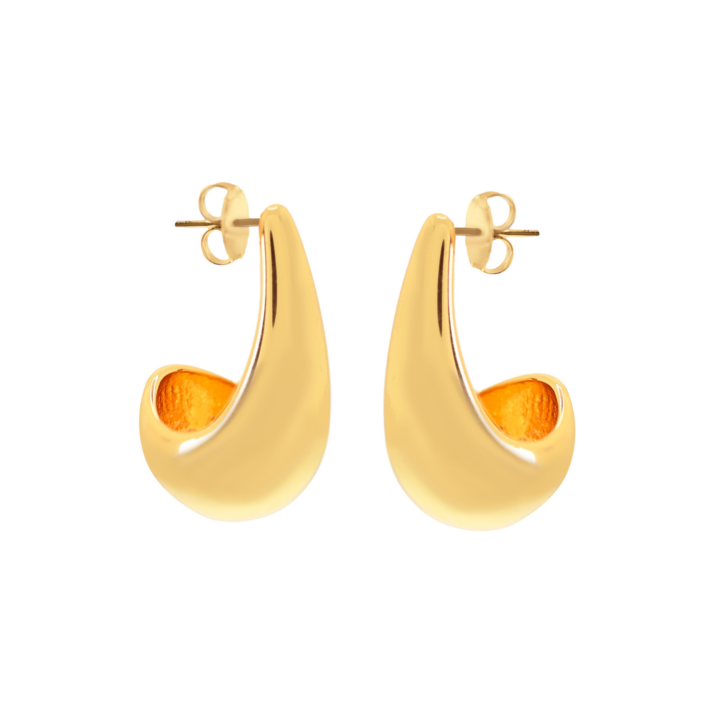 Pensive Gold Earring - Medium
