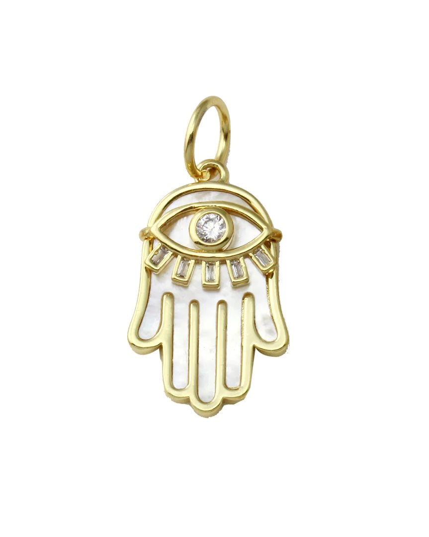 Hamsa Stone Charm