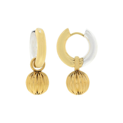 Catalina Two Toned Hoops