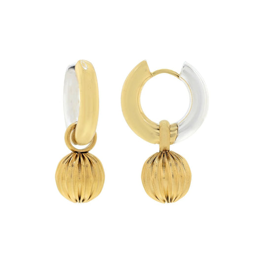 Catalina Two Toned Hoops