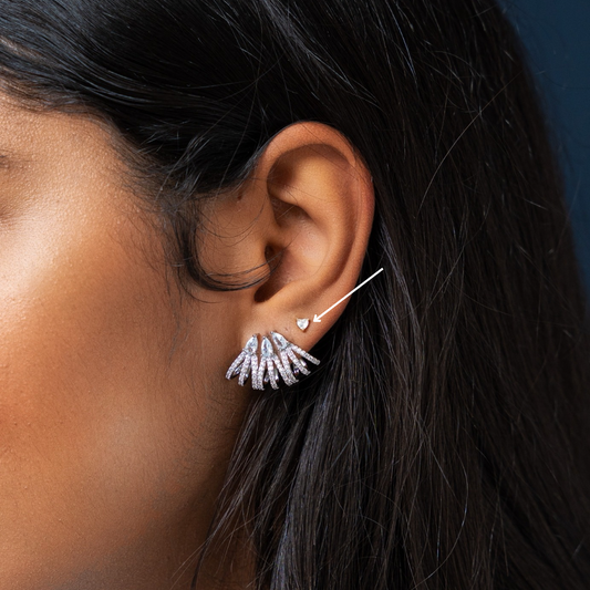 Mini Heart Stud Earring