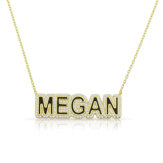 Pave Name Necklace