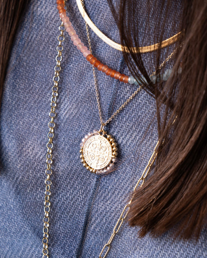 San Benito Coin & Beads Necklace