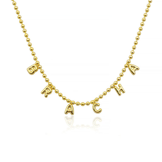 Bubble Beads Name Necklace