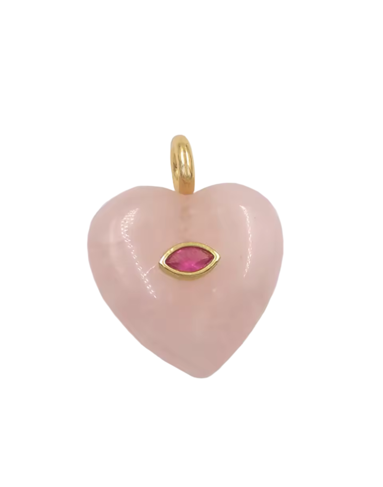Stone Heart Charm