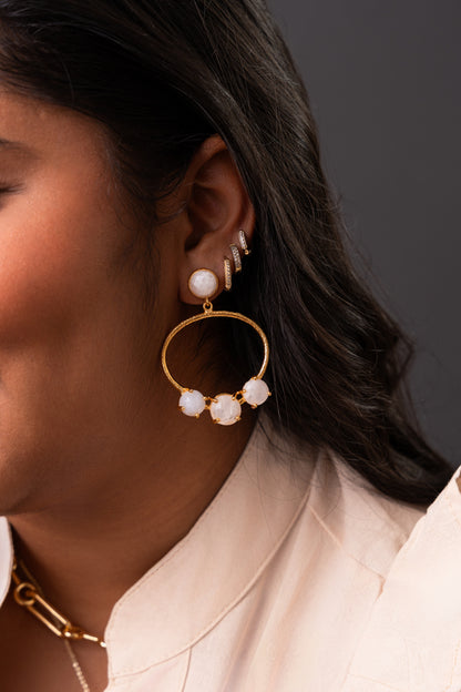 Istanbul Mar Earring (White)