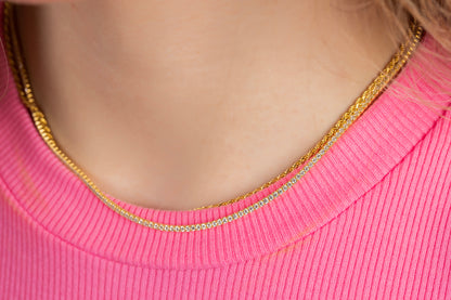 Thin Tennis Necklace