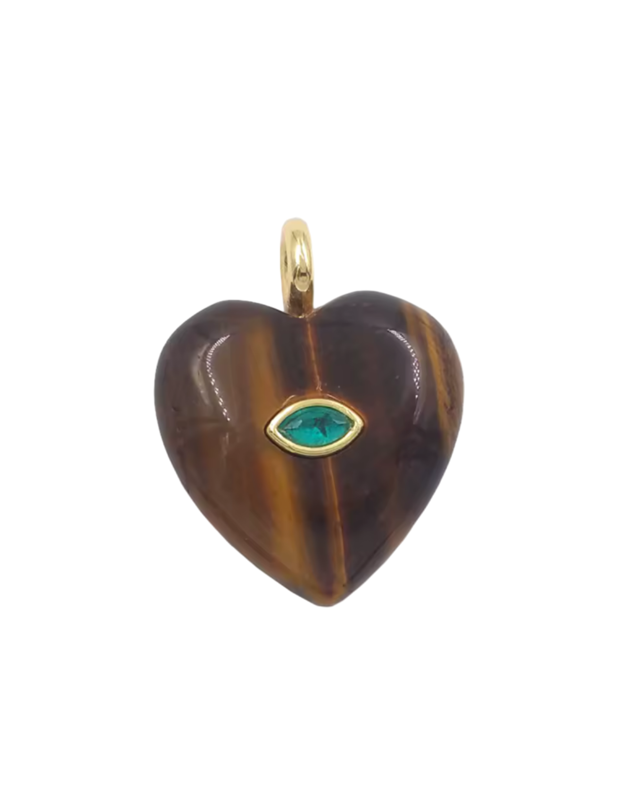 Stone Heart Charm
