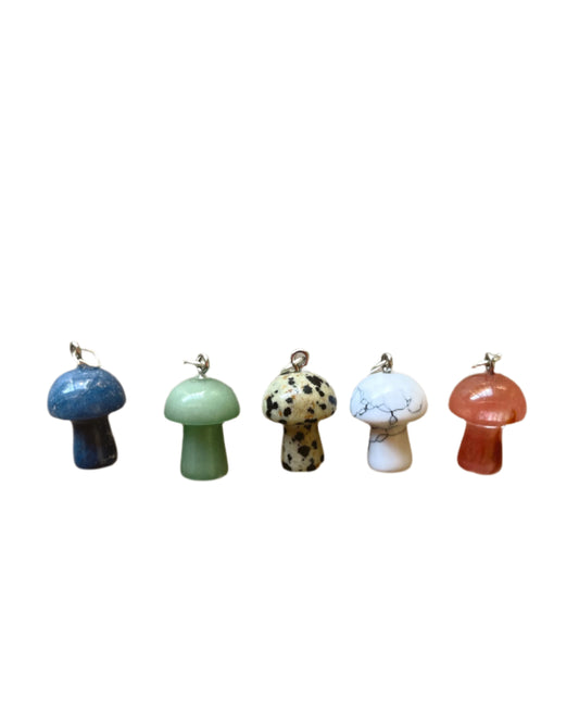 Gemstone Mushroom Charm