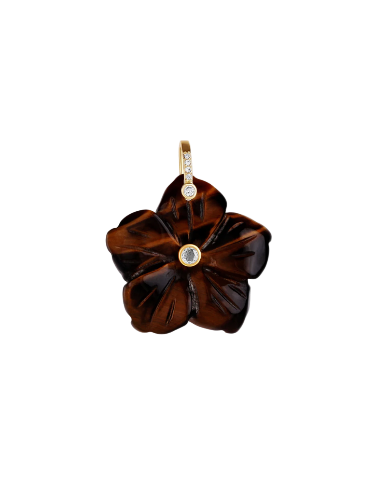 Carved Flower Charm