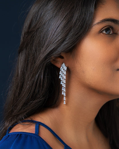 Baguette Drop Earring