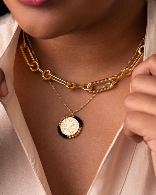 San Benito Coin & Beads Necklace