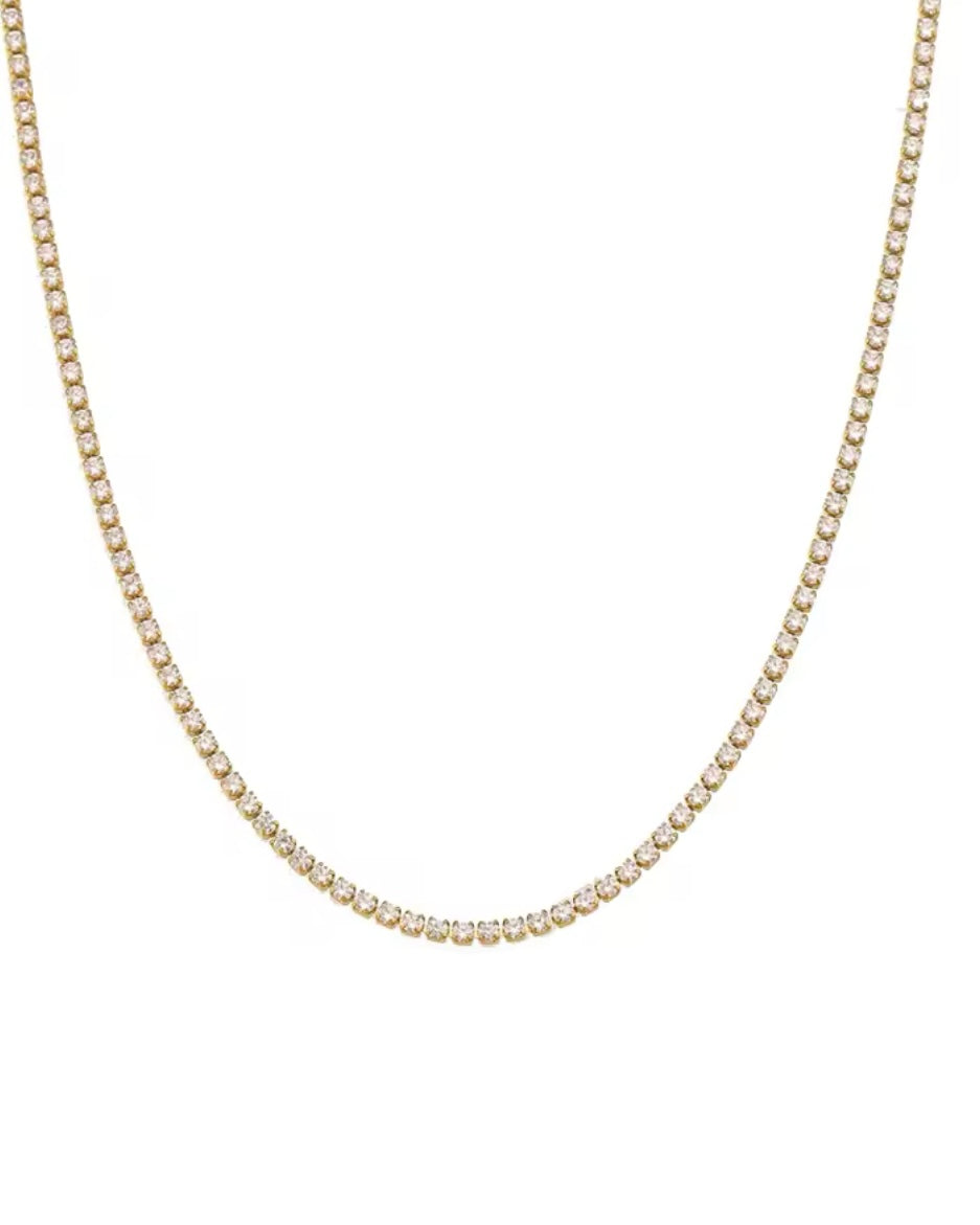 Thin Tennis Necklace