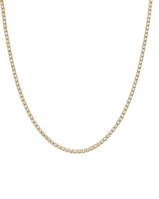 Thin Tennis Necklace