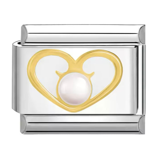 Heart w/ Pearl Charm