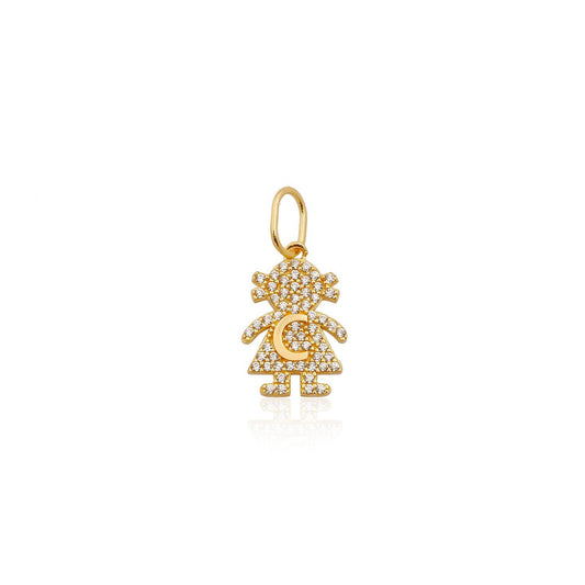 Girl & Boy Initial Necklace