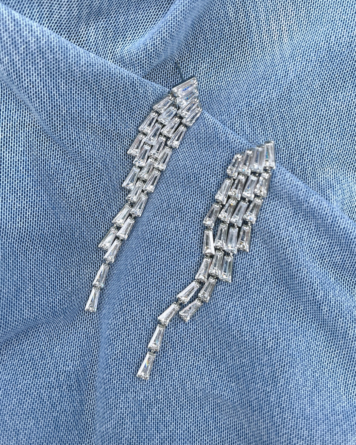Baguette Drop Earring