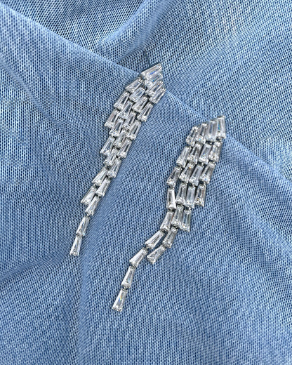 Baguette Drop Earring