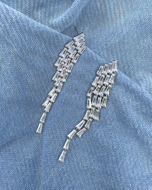 Baguette Drop Earring