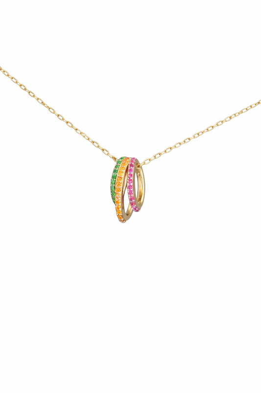 MultiColor Ring Necklace