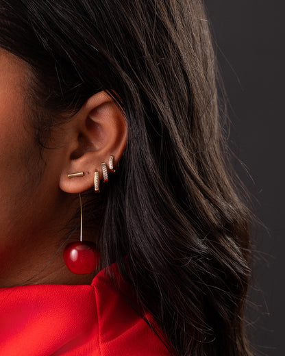 Cherry Stem Earring
