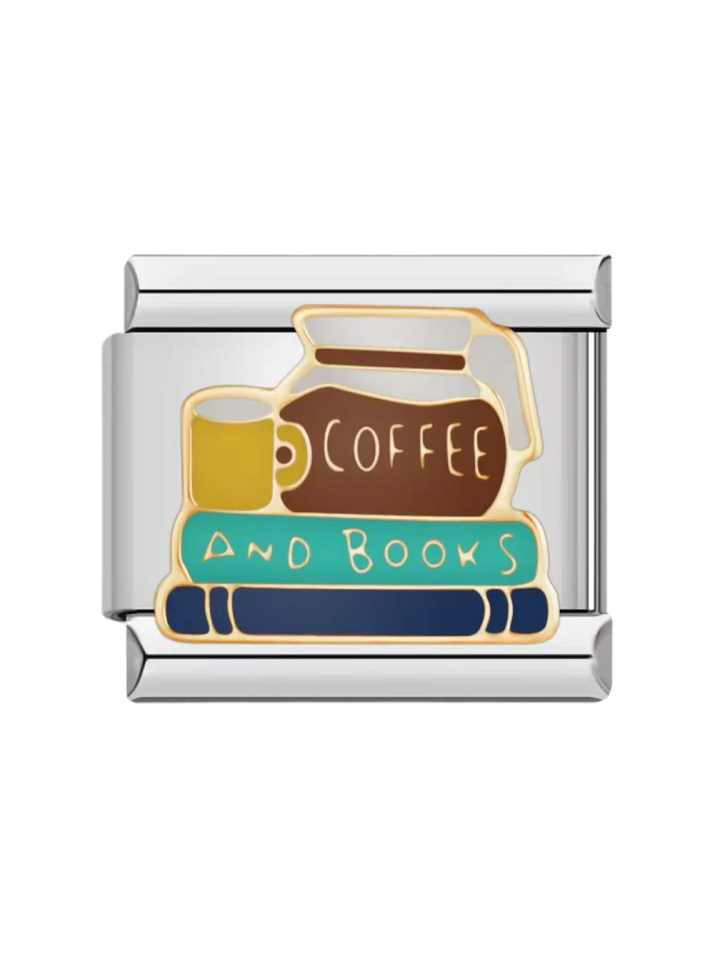 Coffee & Books Charm