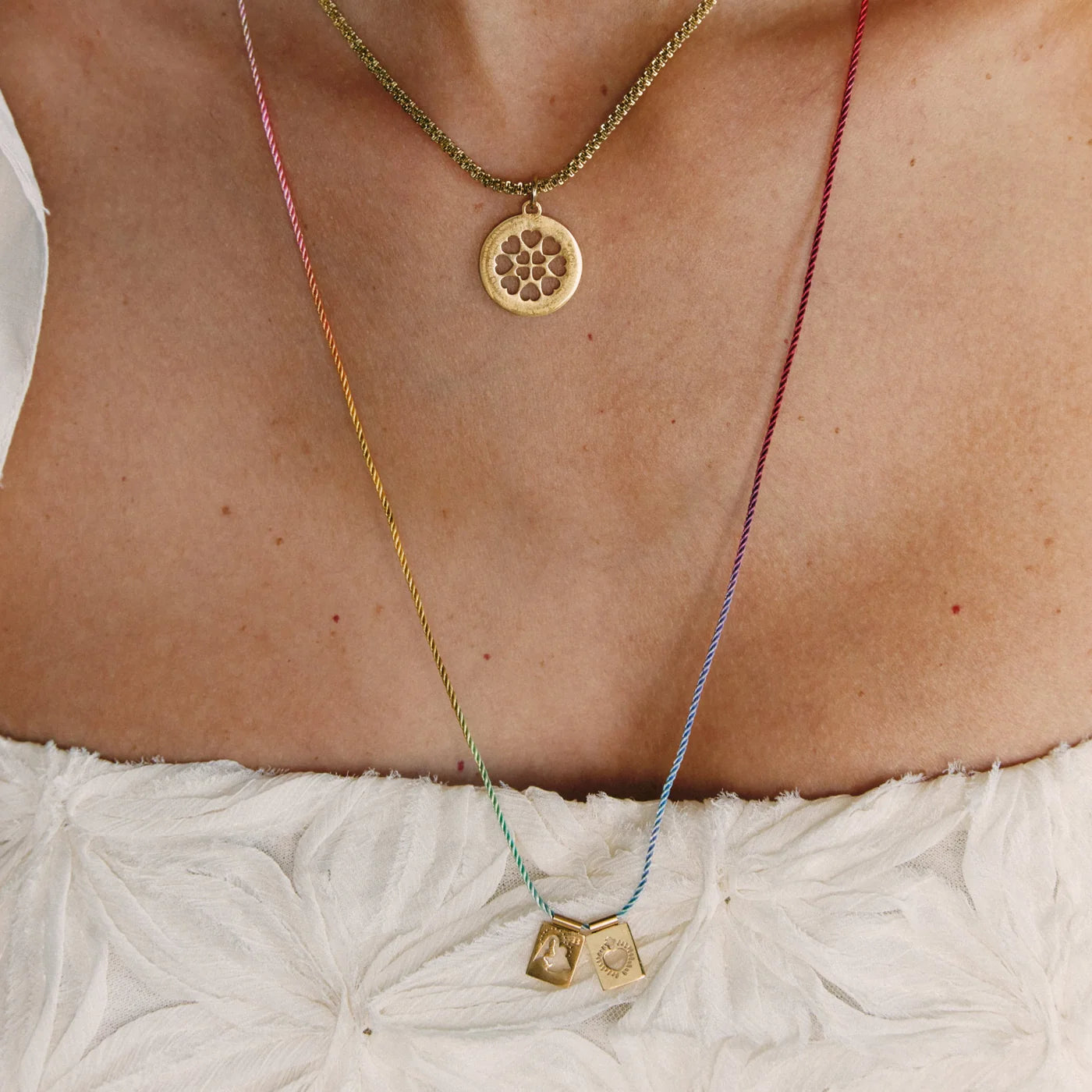 Rainbow Scapular - Gold