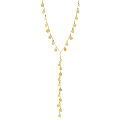 Frosted Hollow Tie Necklace