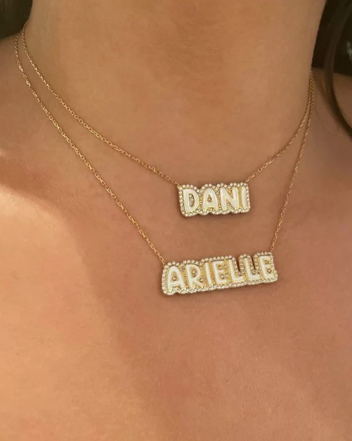 Pave Name Necklace