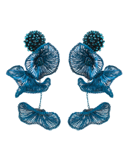 Blue Orchid Earrings