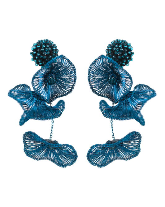 Blue Orchid Earrings
