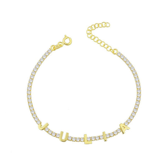 Tennis Name Bracelet