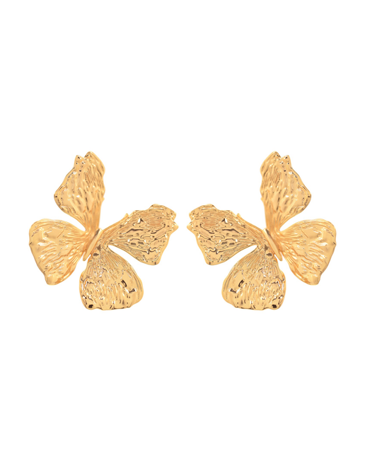 Emerald Butterfly Earrings