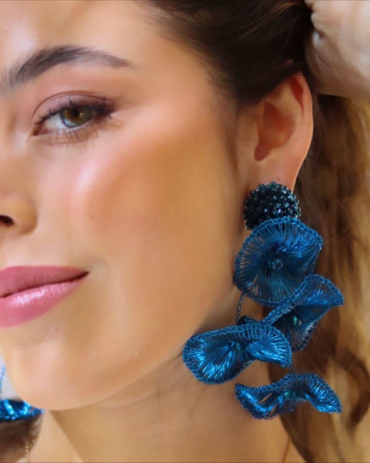 Blue Orchid Earrings
