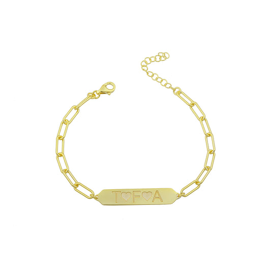 Plate Name Bracelet