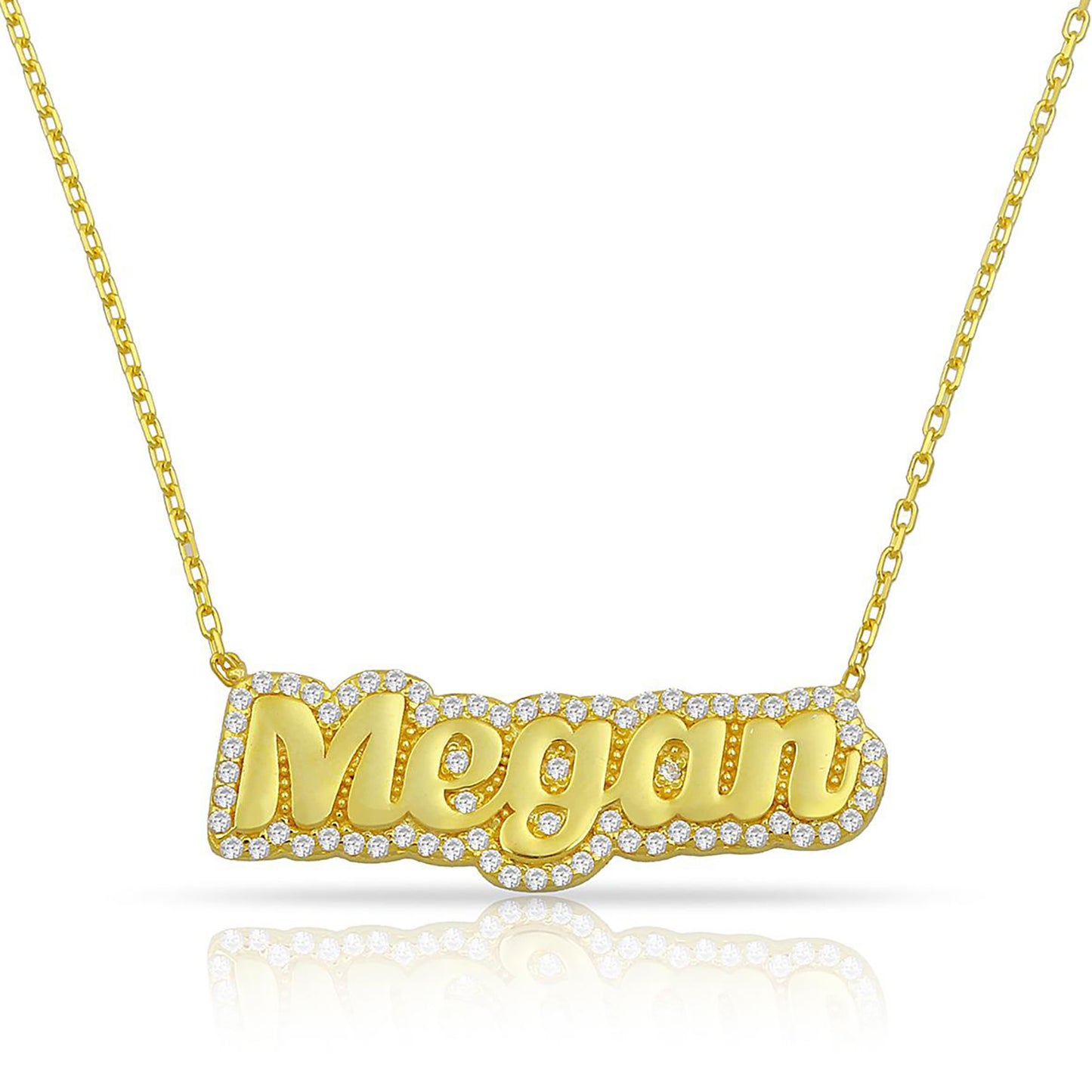Pave Name Necklace