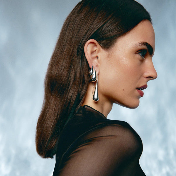 Empowered Silver Earring
