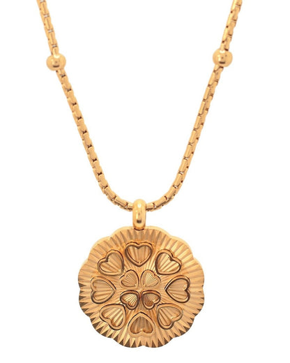 Ave María Heart Necklace