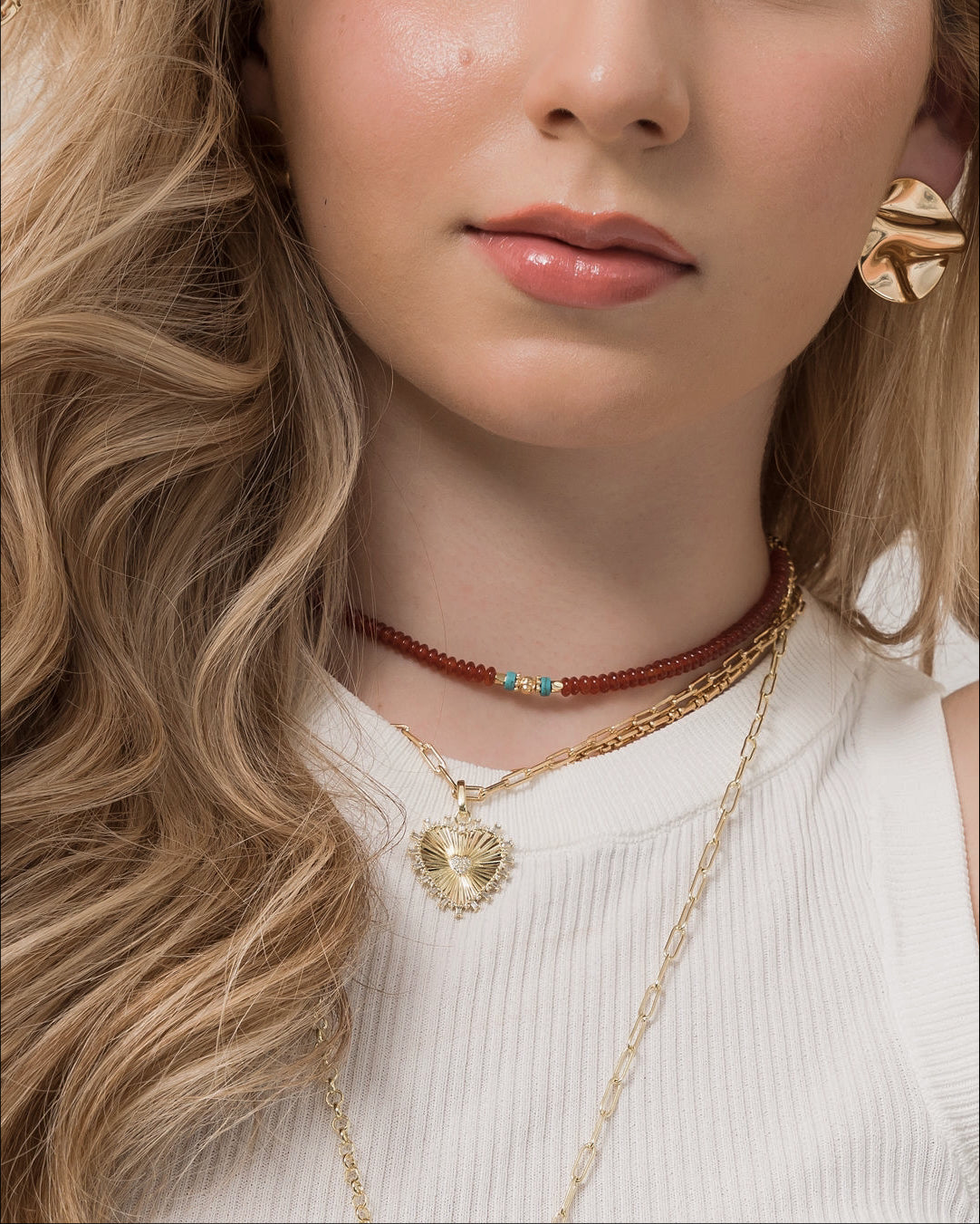 La Flaca Stone Necklace