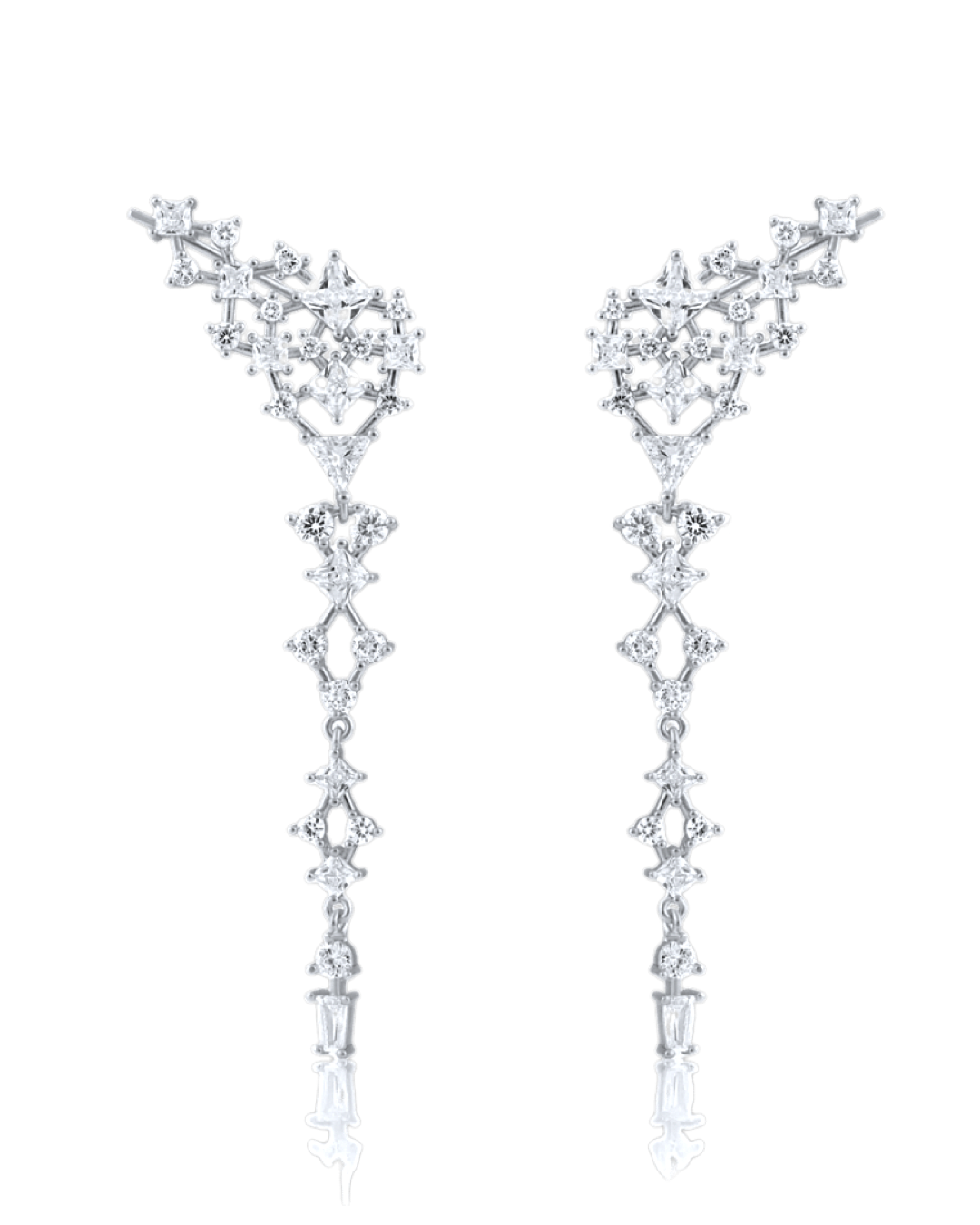 Scarlett Cz Drop Earring - Silver