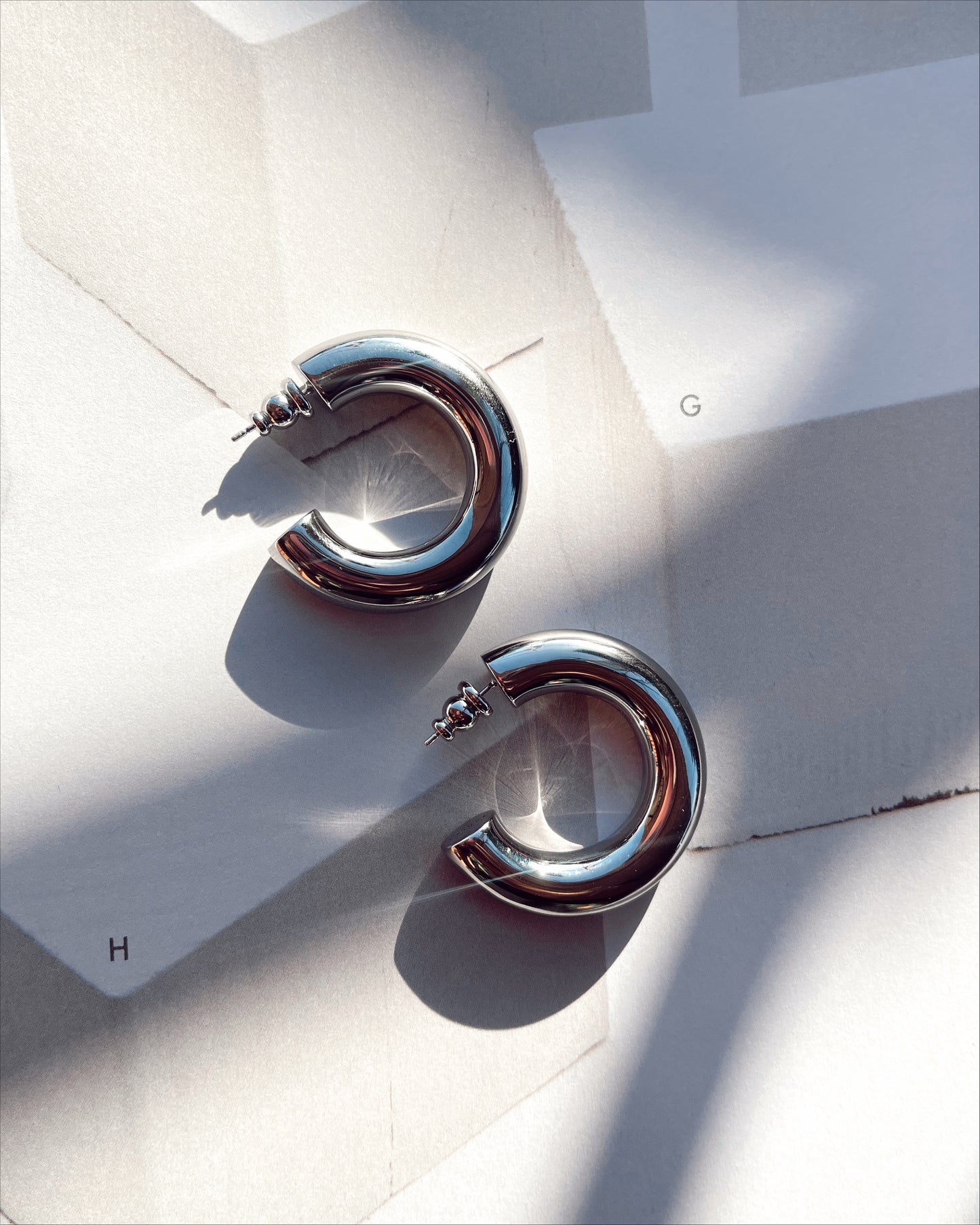 Jojo Tube Hoop - Silver