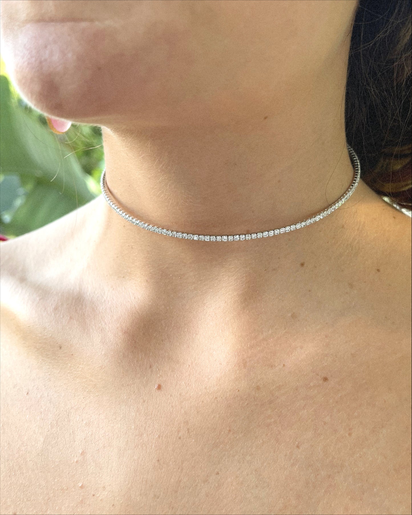 Silver Tennis Choker