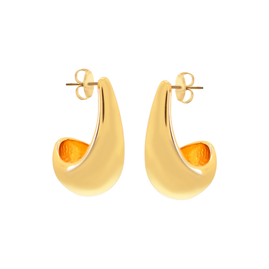 Pensive Gold Earring - Medium
