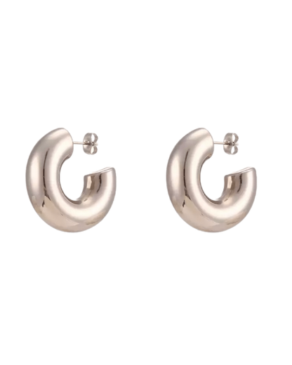 Jojo Tube Hoop - Silver